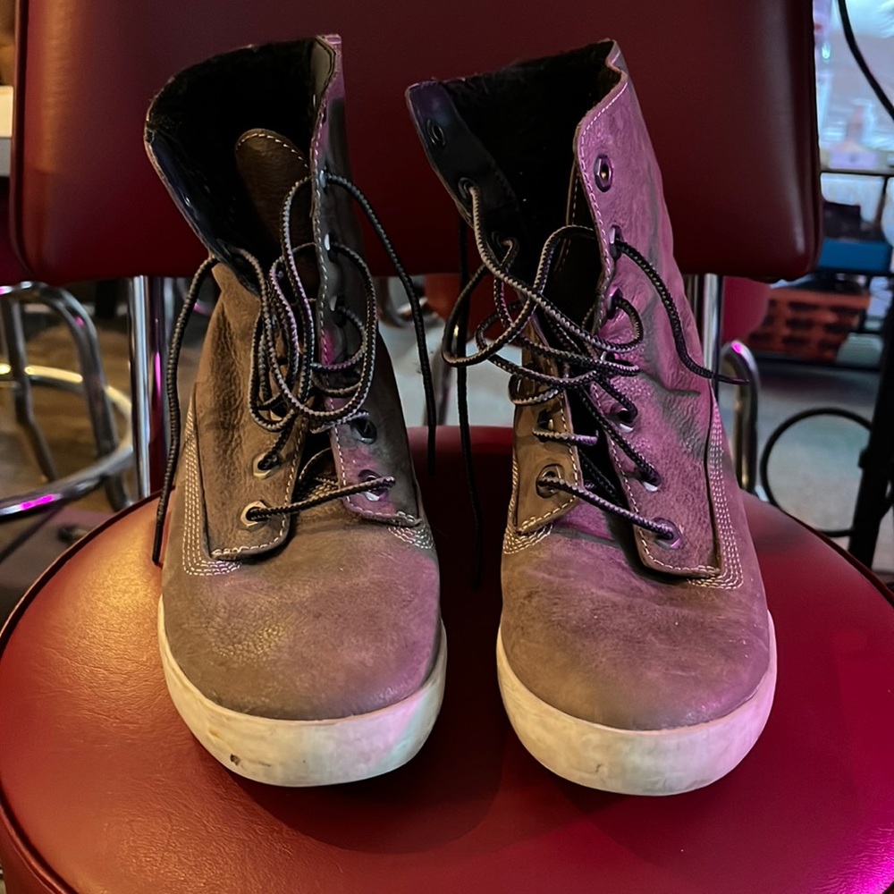 Timberland Leather HIGHTOPS!! RARE LMT EDITION #Y2K